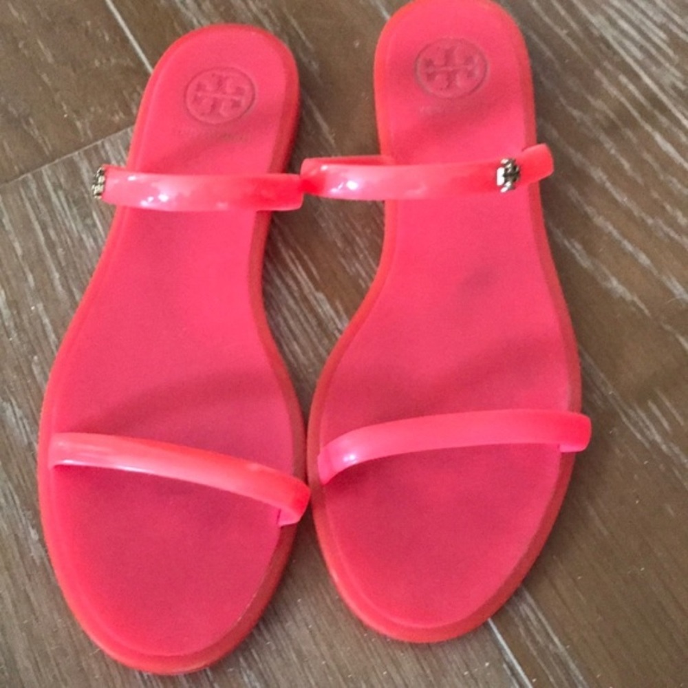 Pink Tory Burch Jelly Sandals